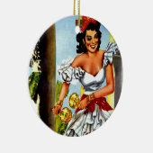 キューバダンサーヴィンテージ旅行 セラミックオーナメント (右)