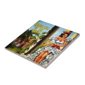 キューバダンサーヴィンテージ旅行 タイル (側面)