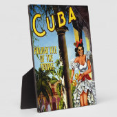 キューバダンサーヴィンテージ旅行 フォトプラーク (側面)