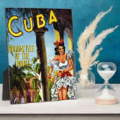 キューバダンサーヴィンテージ旅行 フォトプラーク (側面)