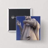 キューバハバナイエスの彫刻 缶バッジ (正面&裏面)