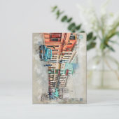 キューバハバナキューバオールドカーカリブのビーチ ポストカード (スタンド正面)