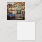 キューバハバナヴィンテージクラシック車の街並 ノートカード (正面/裏面)