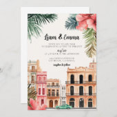 キューバハバナ結婚式招待状行先結婚式 招待状 (正面/裏面)