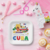 キューバハバナ ペーパープレート (パーティー)