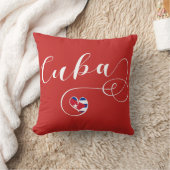 キューバハート国旗、キューバハートデザイン クッション (ブランケット)