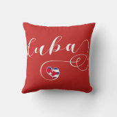 キューバハート国旗、キューバハートデザイン クッション (裏面)