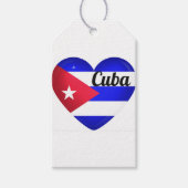 キューバハート国旗 ギフトタグ (正面)