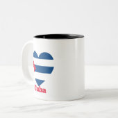 キューバハート国旗 ツートーンマグカップ (正面左)