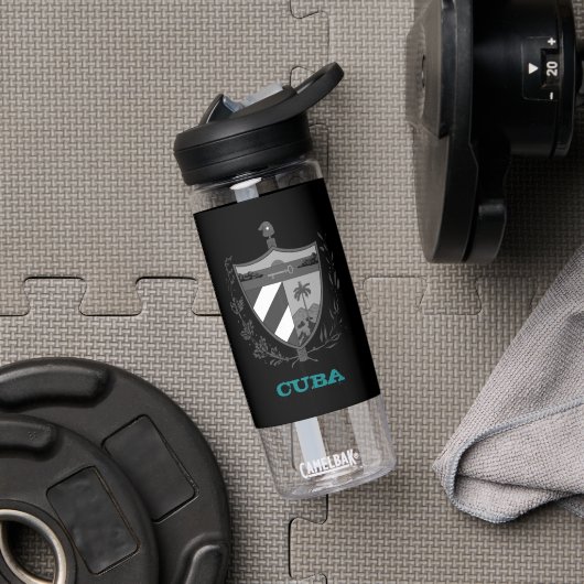 キューバフィットネスとキューバの紋章 ウォーターボトル (ジム)