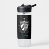 キューバフィットネスとキューバの紋章 ウォーターボトル (左面)