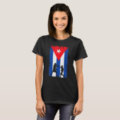 キューバボクシングキューバ国旗 Tシャツ (正面フル)