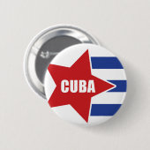 キューバボタン 缶バッジ (正面&裏面)