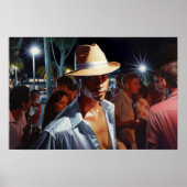 キューバマンアットアンアウトドアマイアミナイトクラブ絵画ズ ポスター (正面)