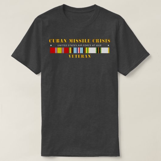 キューバミサイル危機 AFEMコールドSVC USAF Tシャツ (デザイン正面)