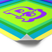 キューバモダンカラフルウォールアートポスター ポスター (角)