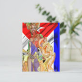 キューバランベラ国旗 ポストカード (スタンド正面)