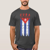 キューバレトロ国旗ビバラ革命 Tシャツ (正面)