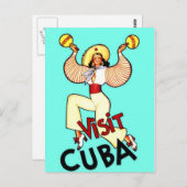 キューバヴィンテージキューバ旅行を訪れる ポストカード (正面/裏面)