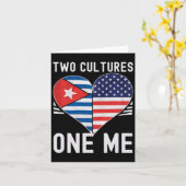 キューバ中南米の半旗キューバ・アメリカ カード (黄色い花)