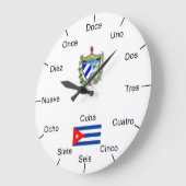 キューバ人の柱時計 ラージ壁時計 (傾斜)