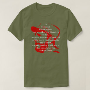 キューバ共産主義と社会主義男性用Tシャツ Tシャツ