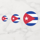 キューバ国旗が付いた表紙吹雪 コンフェッティ (裏面)