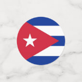 キューバ国旗が付いた表紙吹雪 コンフェッティ (スモール正面)