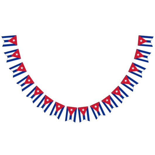 キューバ国旗とパーティーキューバのバナー/結婚式 バンティングフラッグ (全)