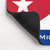 キューバ国旗と名 マウスパッド (コーナー)