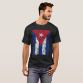 キューバ国旗のデザイン動揺してキューバ国旗の贈り物 Tシャツ (正面フル)