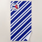 キューバ国旗のビーチタオル ビーチタオル (正面)