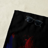 キューバ国旗のブラシのストローク、国旗 ビーチタオル (インサイチュ)