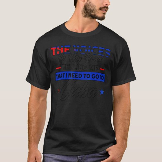 キューバ国旗のルーツ・キューバに行かなきゃ2 Tシャツ (正面)