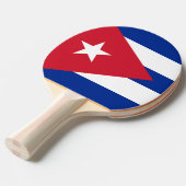 キューバ国旗の卓球ラケット 卓球ラケット (正面アングル)