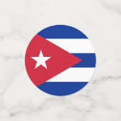 キューバ国旗の表紙吹雪 コンフェッティ (スモール正面)