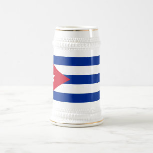 キューバ国旗を持つマグ ビールジョッキ