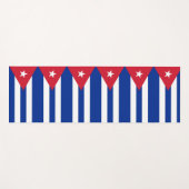 キューバ国旗を掲げた愛国的なヨガマット ヨガマット (正面(横))