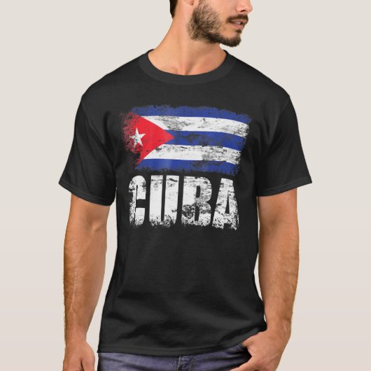 キューバ国旗キューバ国旗Tee Camiseta Tシャツ (正面)