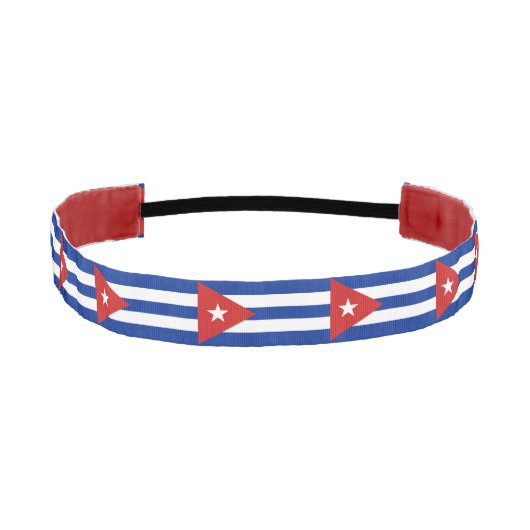 キューバ国旗 アスレチックヘッドバンド (正面)