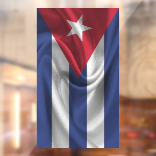 キューバ国旗 ウィンドウサイン (シート2)