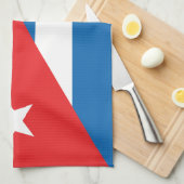 キューバ国旗 キッチンタオル (四つ折り)