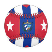 キューバ国旗、キューバスポーツ/野球ボール 野球ボール (正面)