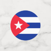 キューバ国旗 コンフェッティ (スモール正面)