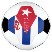 キューバ国旗 サッカーボール (回転)