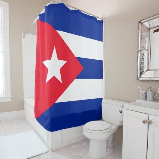 キューバ国旗 シャワーカーテン (インサイチュ)