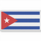 キューバ国旗 シール (正面)