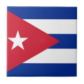 キューバ国旗 タイル (正面)