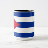 キューバ国旗 ツートーンマグカップ (中央)