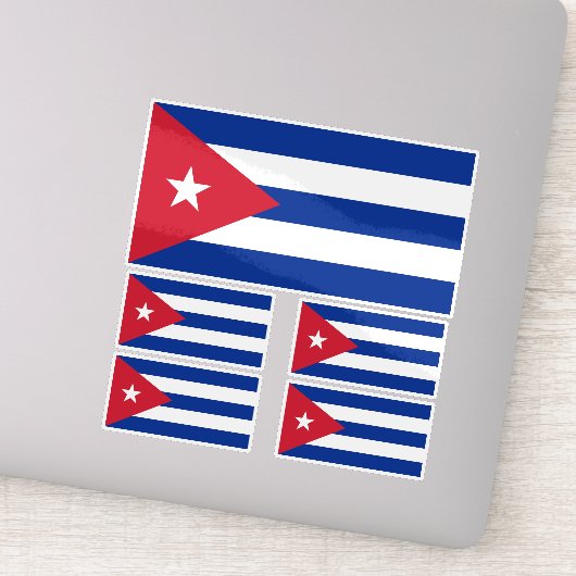 キューバ国旗、ハバナ、フィデル・カストロ、チェ・ゲバラ シール (詳細)